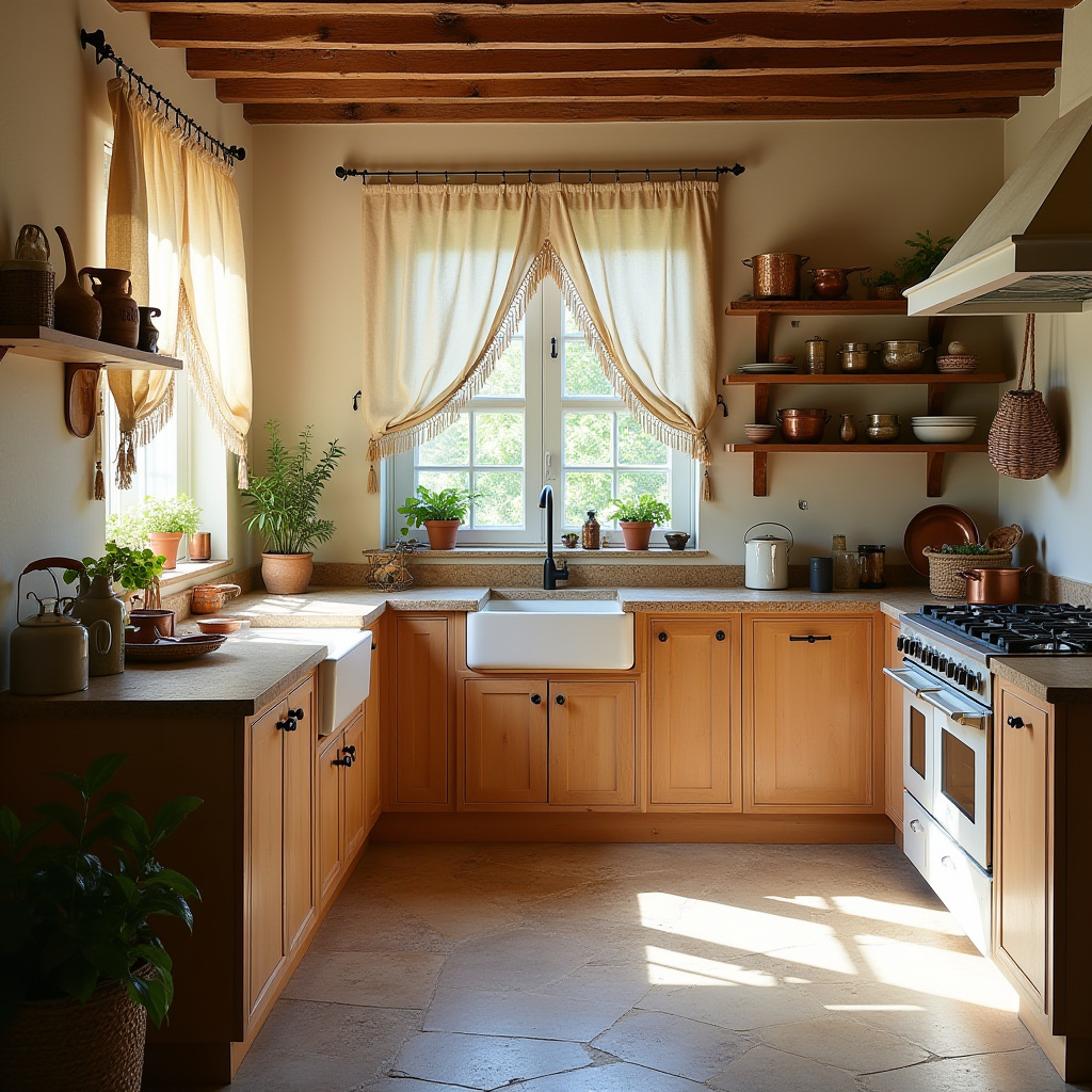 boho kitchen curtain ideas 5