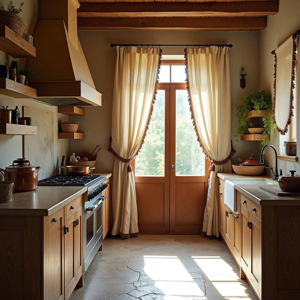boho kitchen curtain ideas 6
