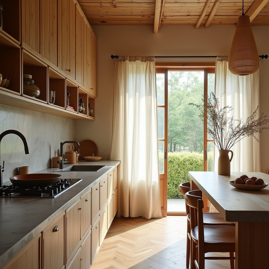 boho kitchen curtains 33