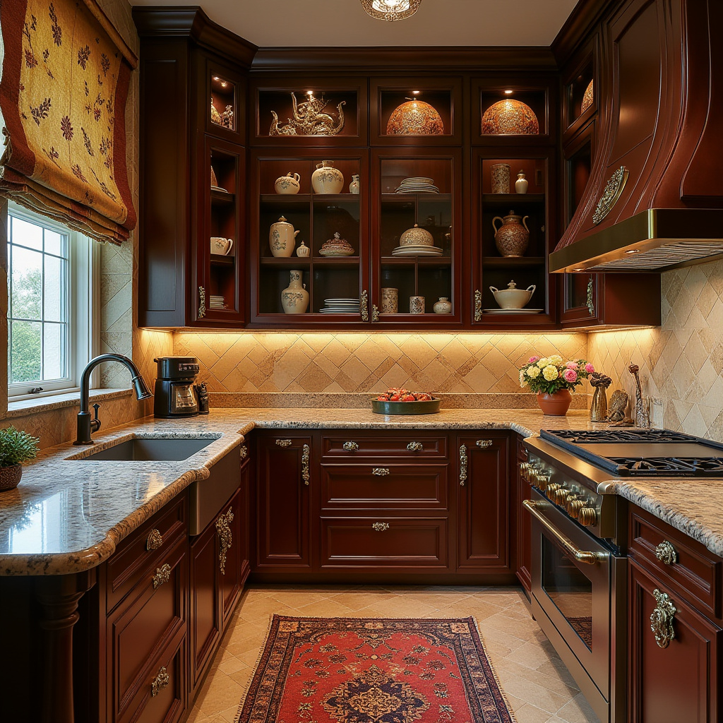 boho kitchen dark wood cabinets 24