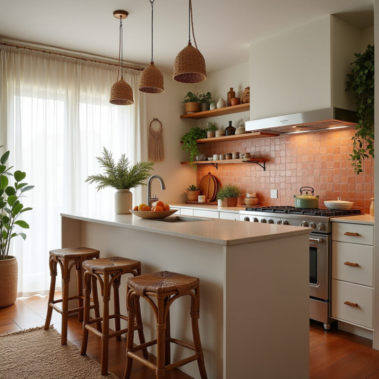 boho kitchen decor apartment 1