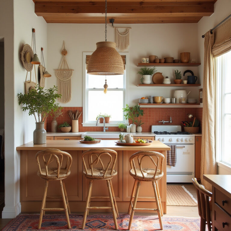 boho kitchen decorating ideas 1