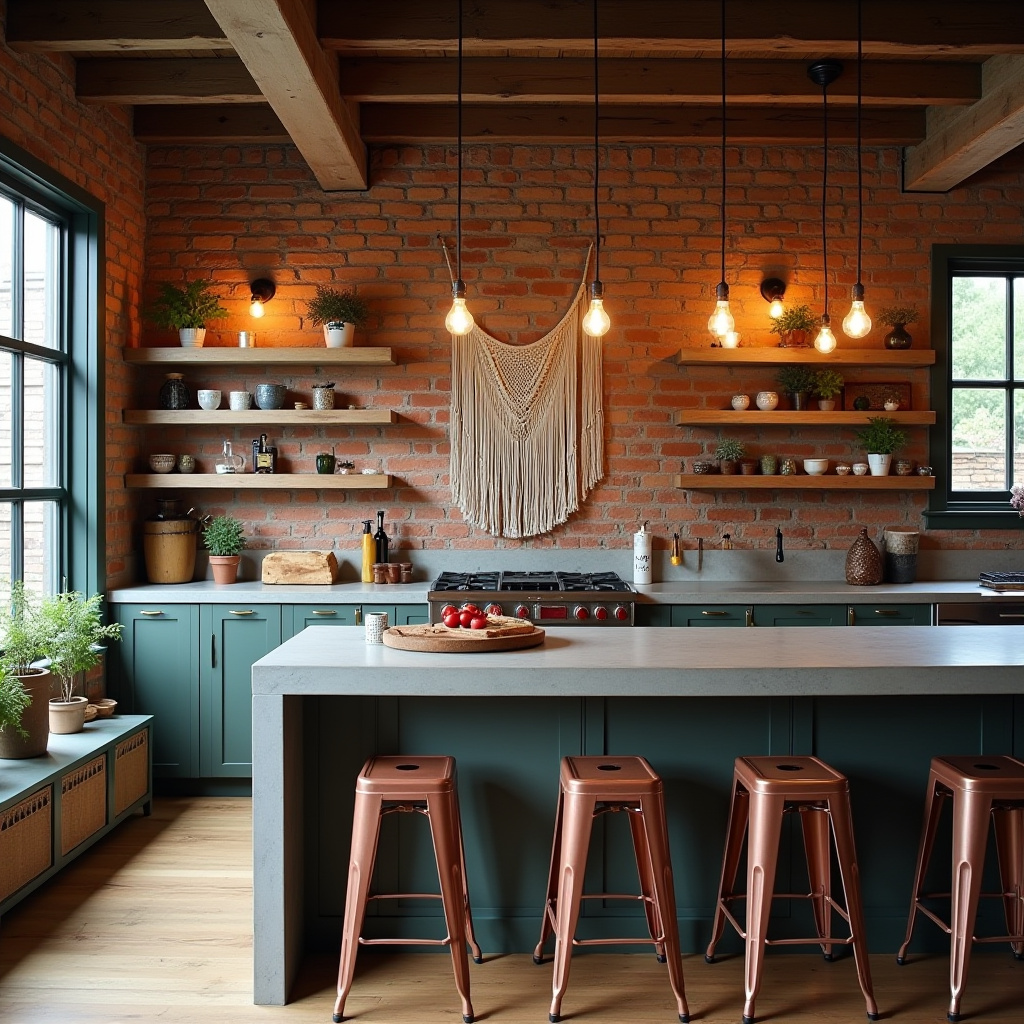boho kitchen design 13