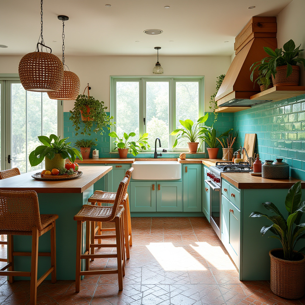 boho kitchen design 24
