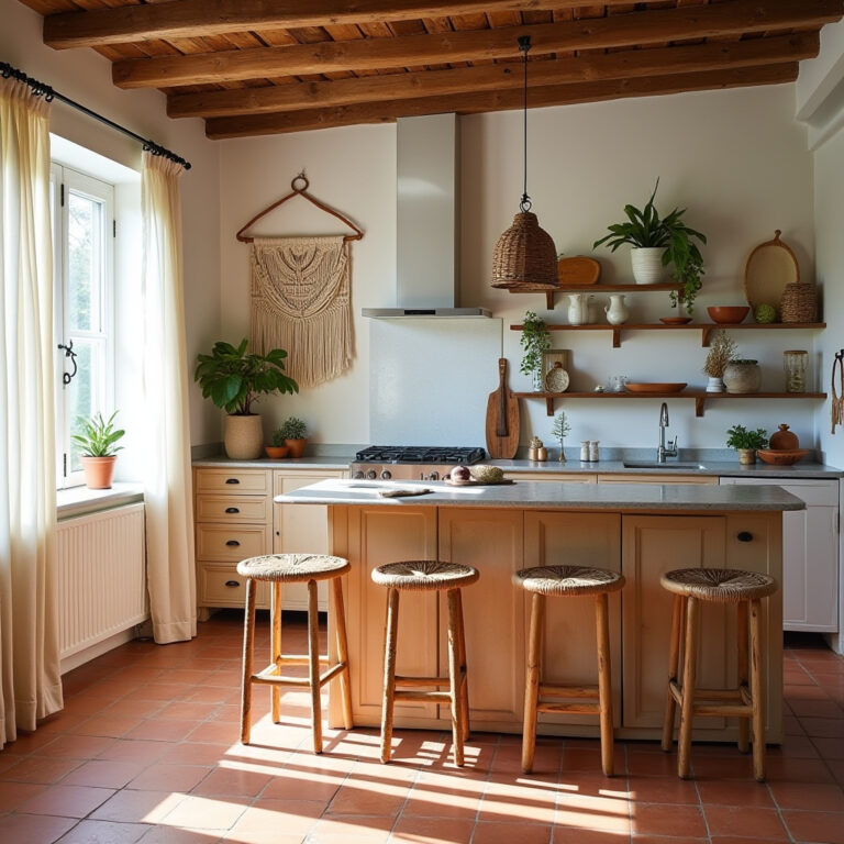 boho kitchen floor 1