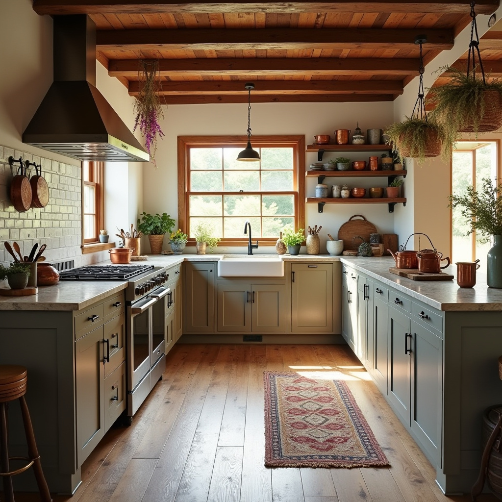boho kitchen floor 11