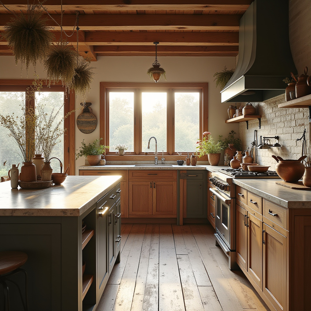 boho kitchen floor 12