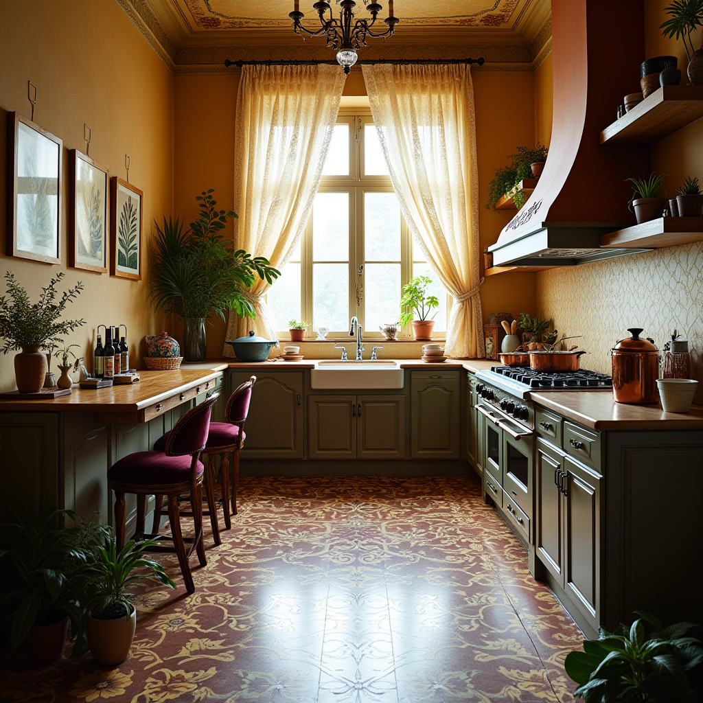 boho kitchen floor 31