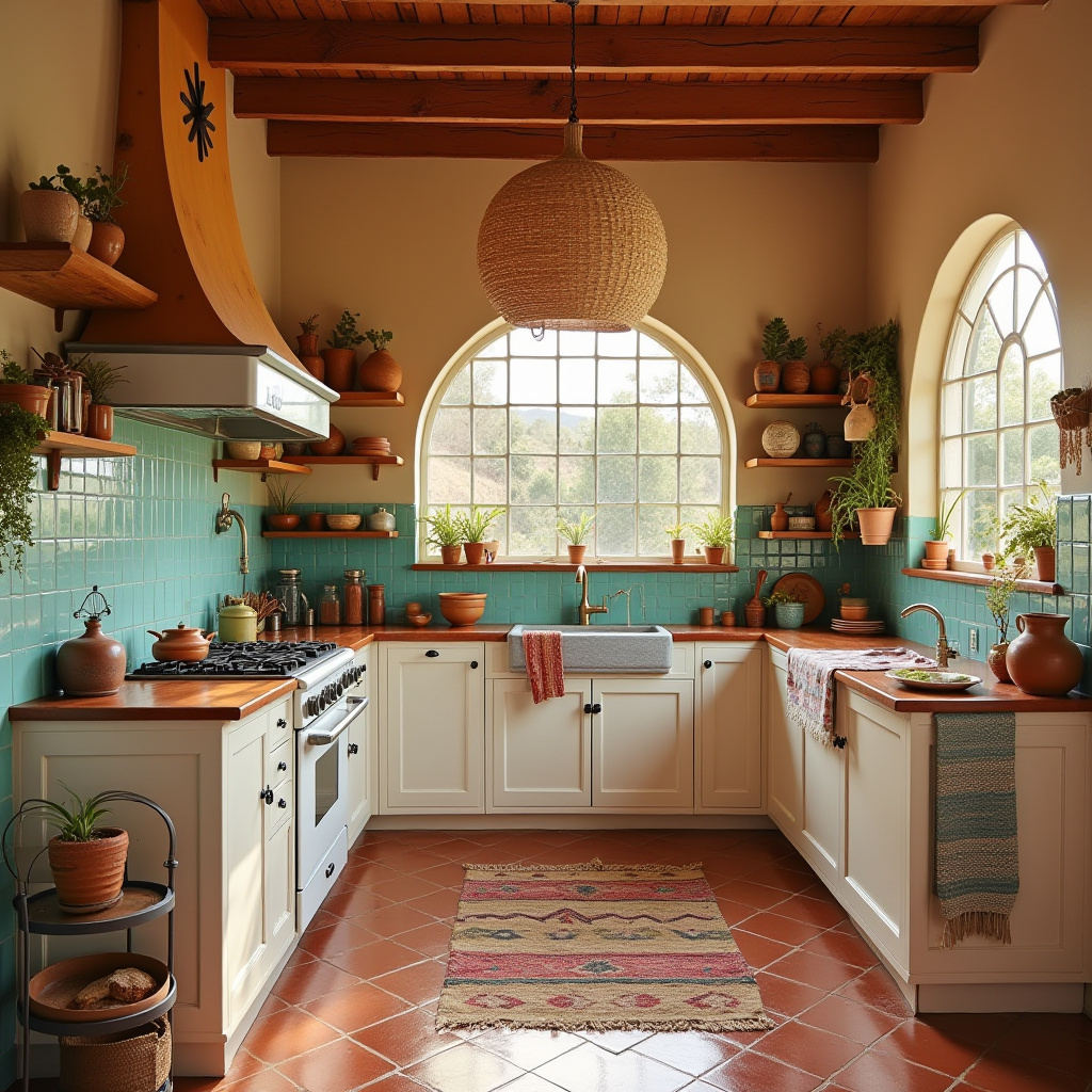 boho kitchen floor 33