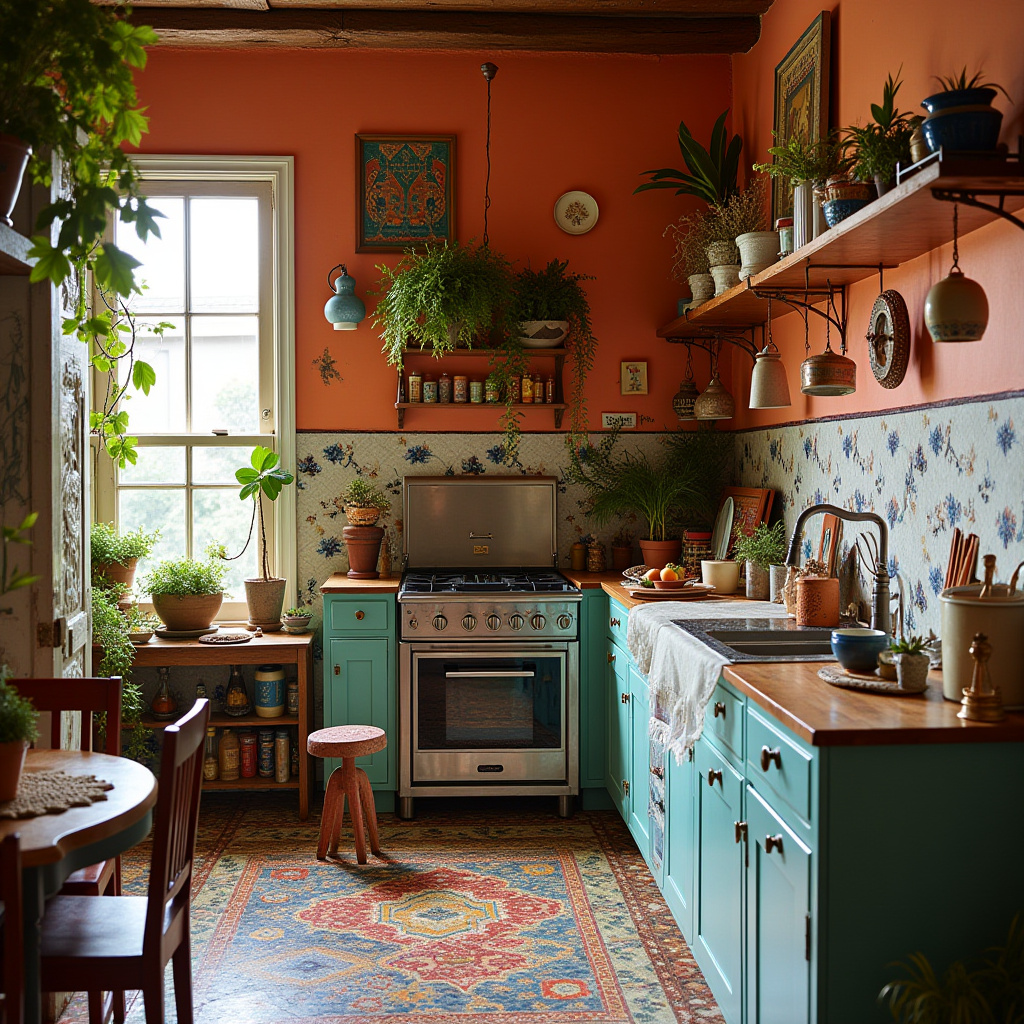 boho kitchen floor 39
