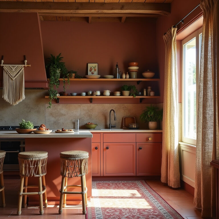 boho kitchen interior 1