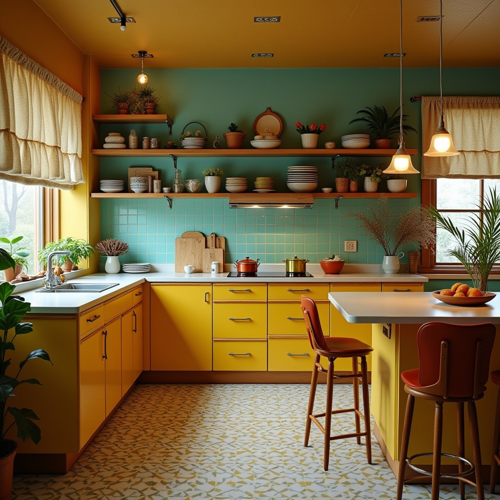 boho kitchen interior 23