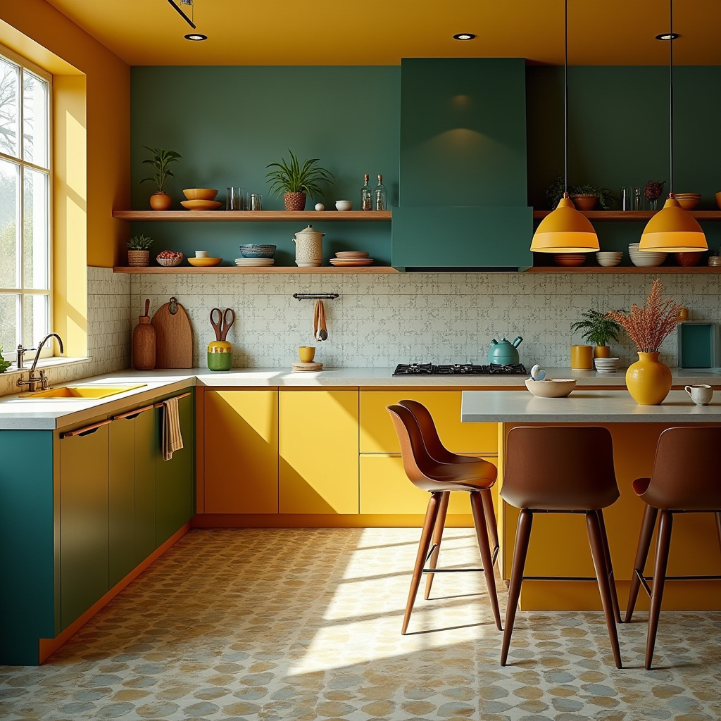 boho kitchen interior 24