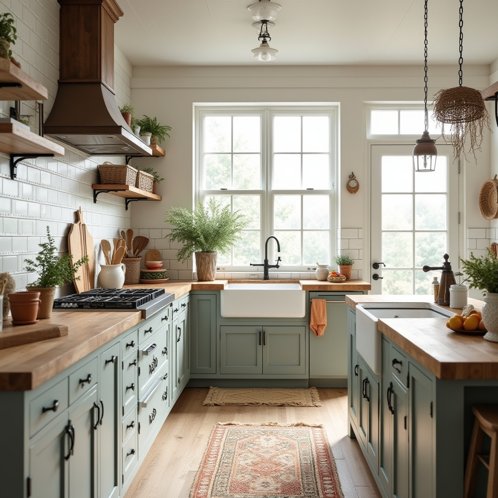boho kitchen interior 25
