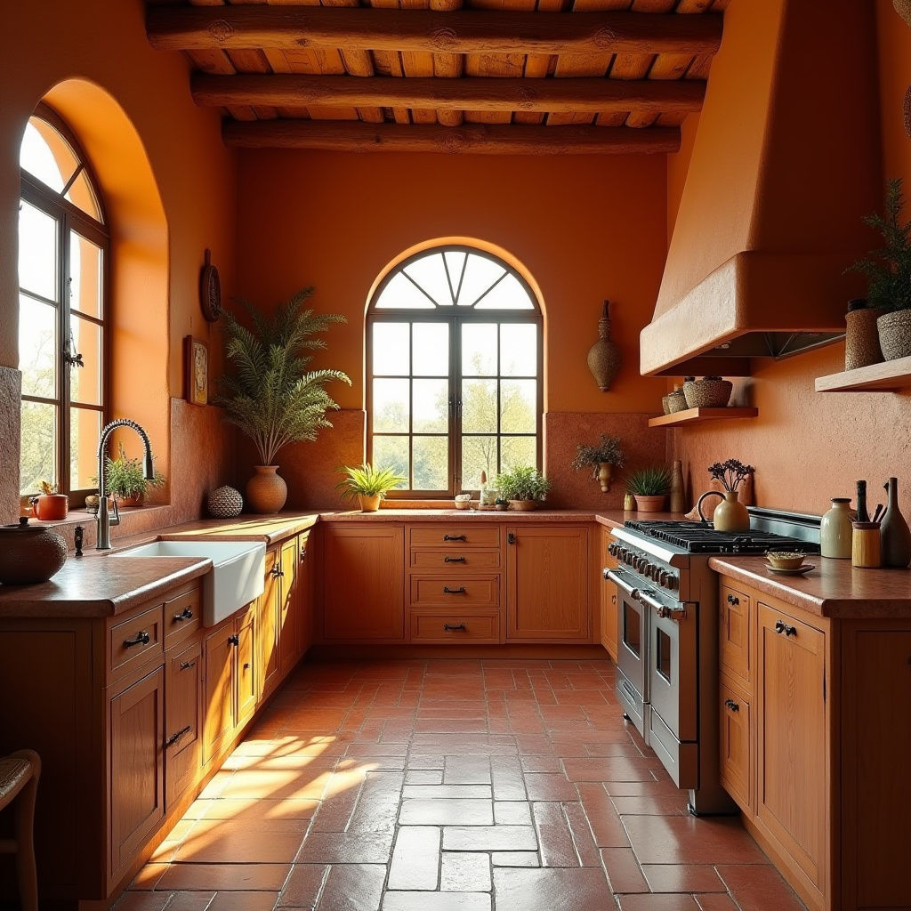 boho kitchen interior 35