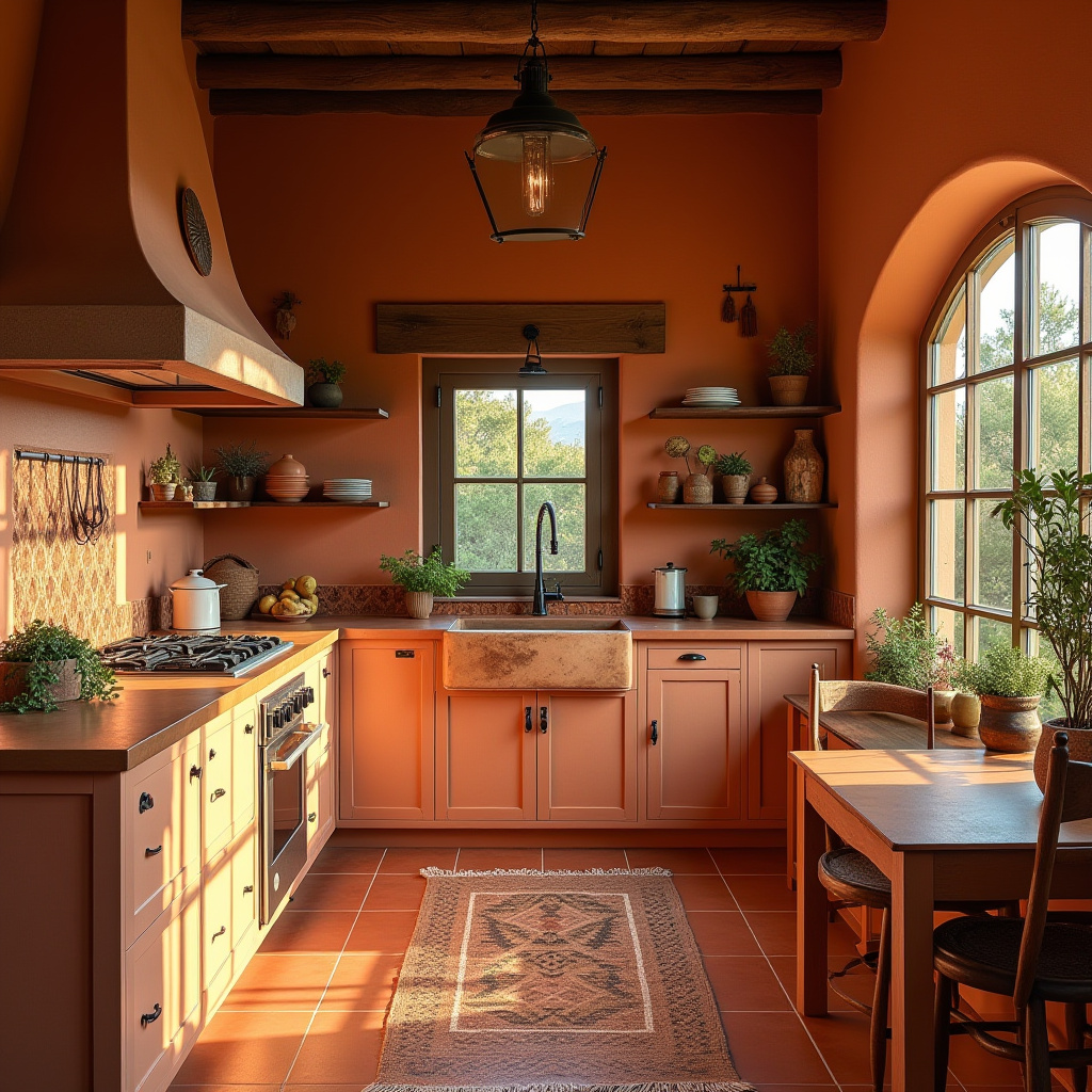 boho kitchen interior 36