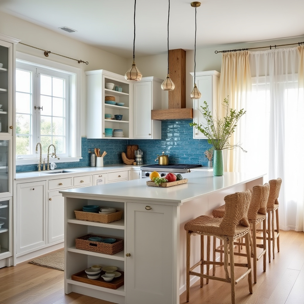 boho kitchen island 13