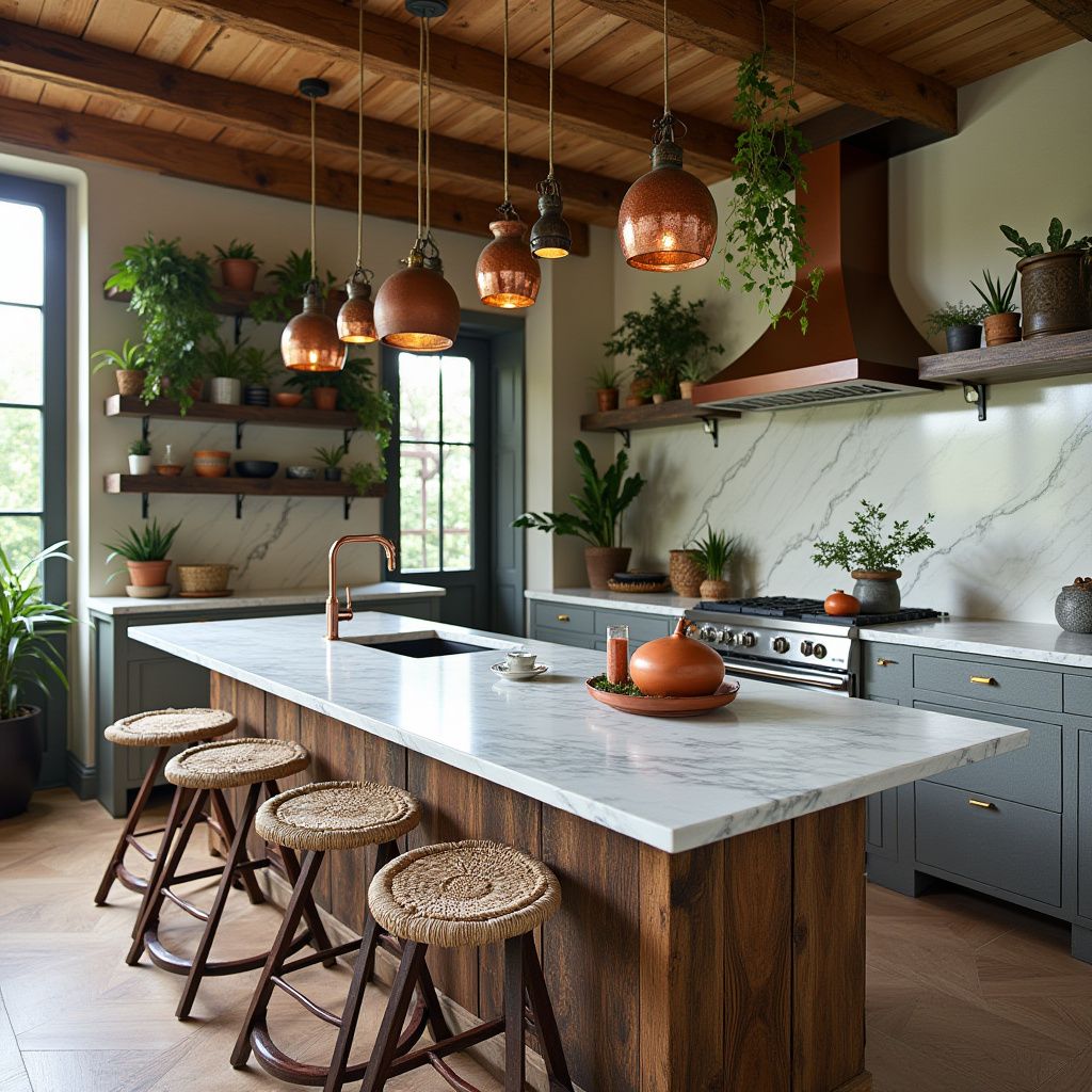 boho kitchen island 4