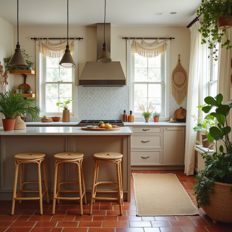 boho kitchen island bar stools 1