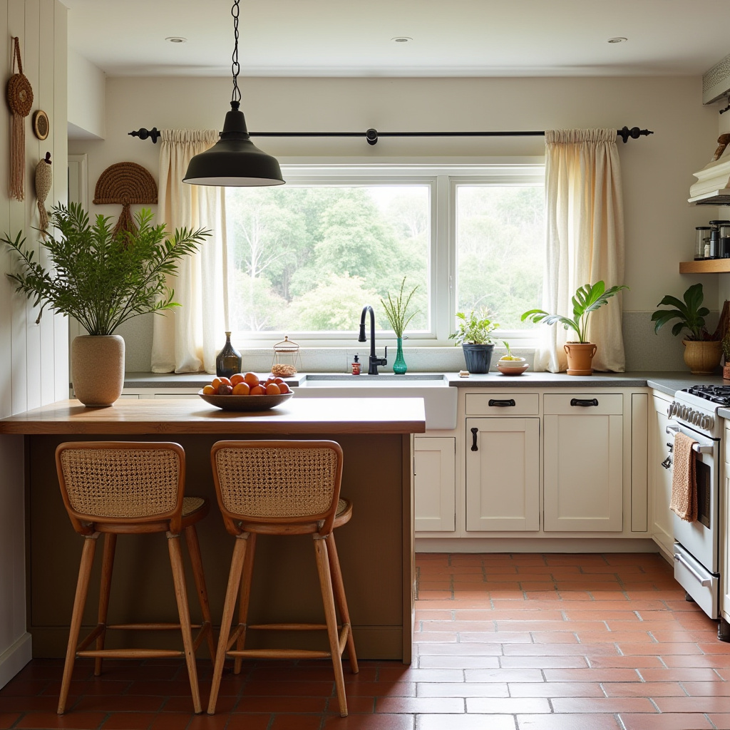 boho kitchen island bar stools 2