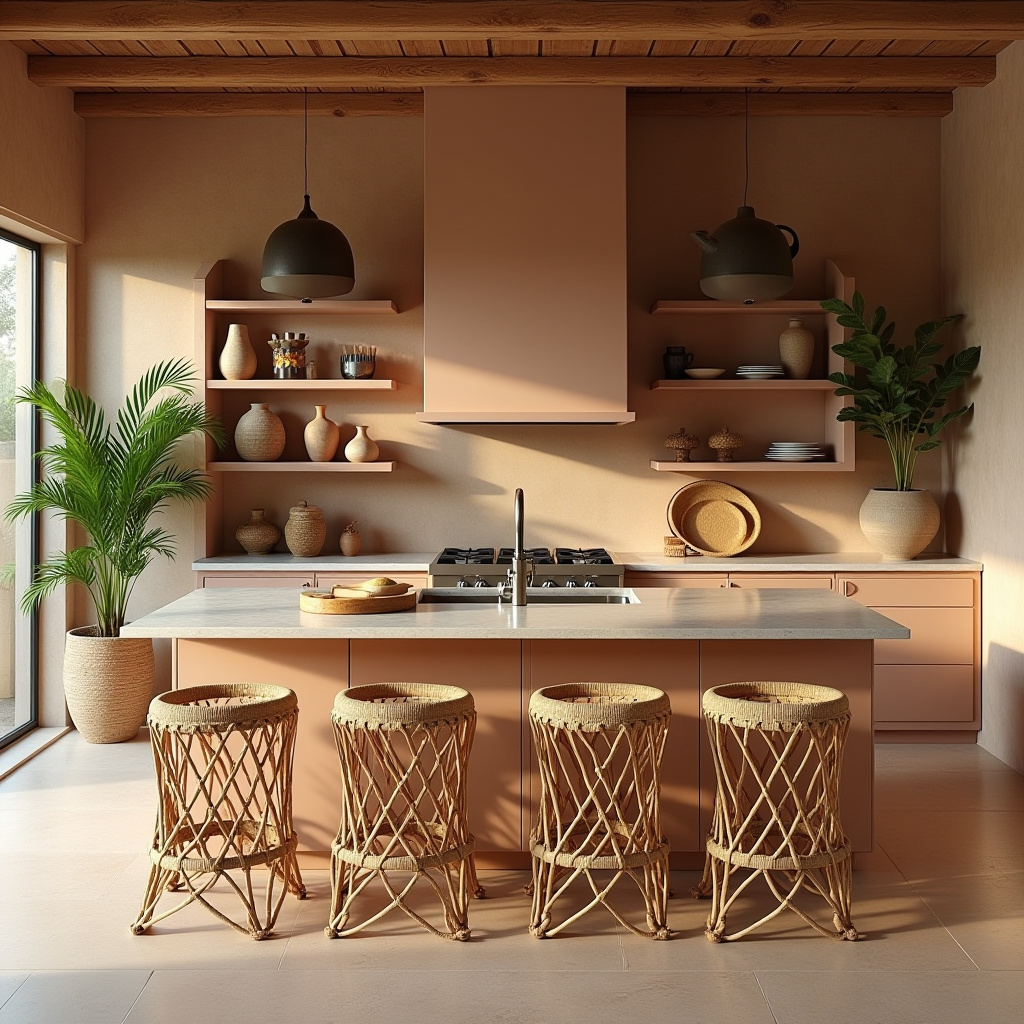 boho kitchen island bar stools 6