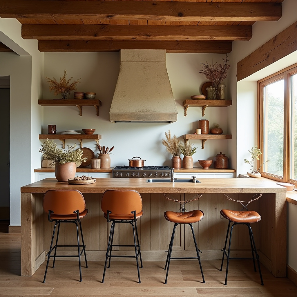 boho kitchen island decor 11
