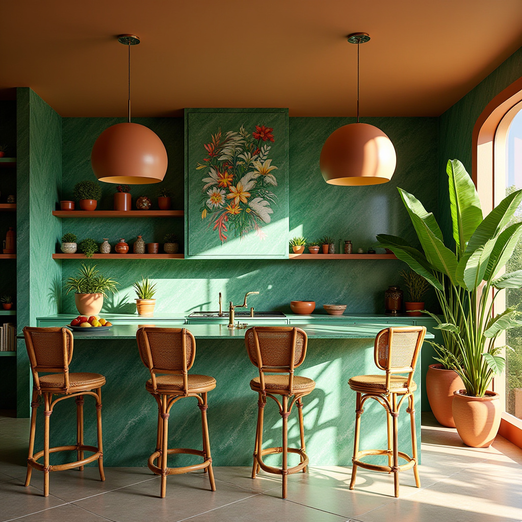 boho kitchen island decor 16