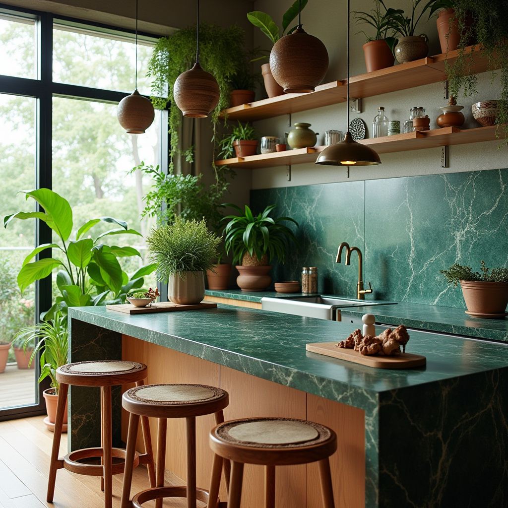 boho kitchen island decor 29