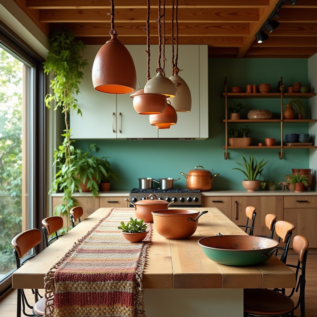 boho kitchen island decor 3