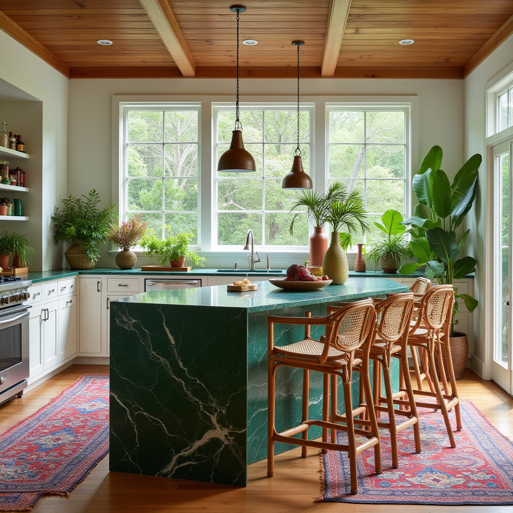boho kitchen island decor 39