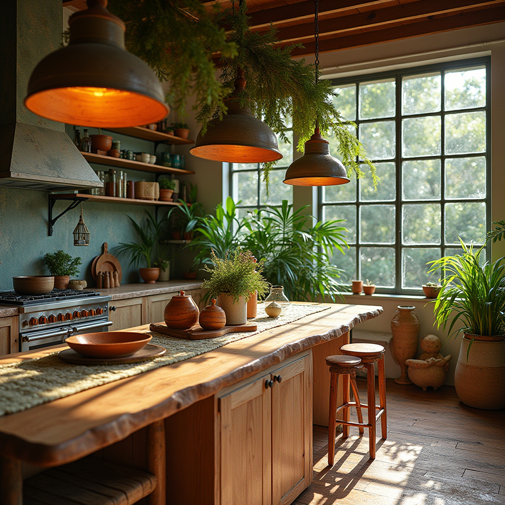 boho kitchen island decor 4