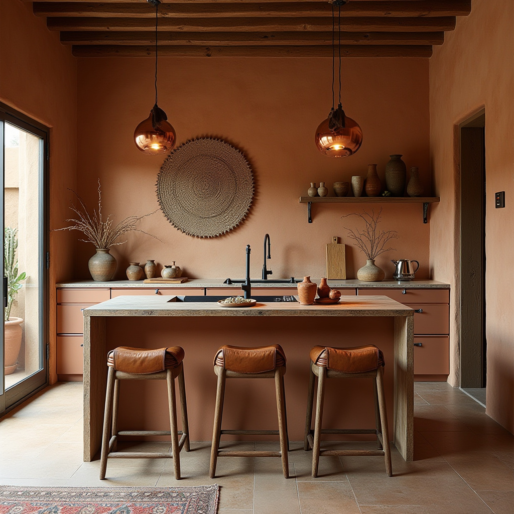 boho kitchen island decor 5