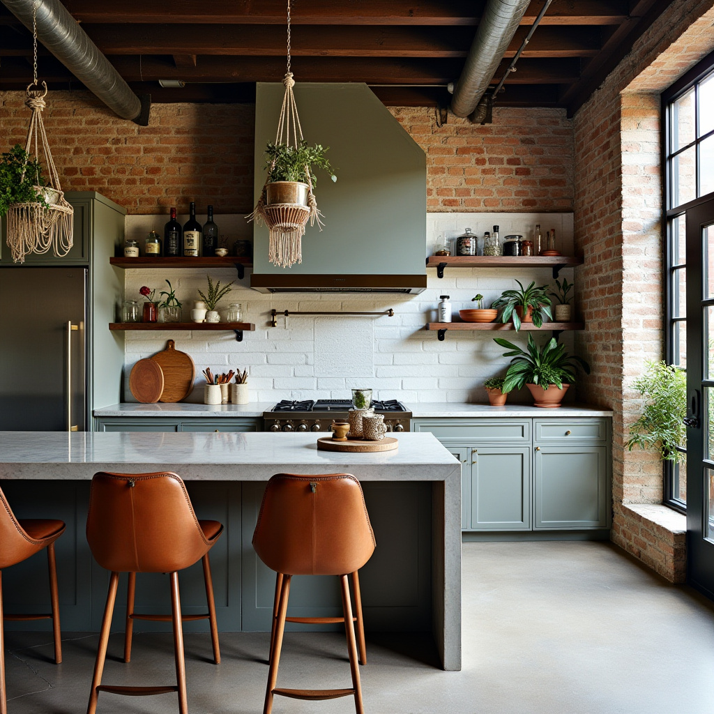 boho kitchen island decor 7