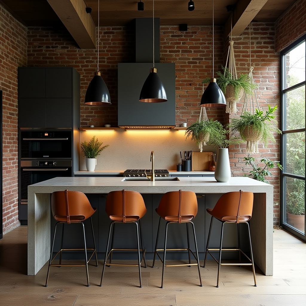 boho kitchen island decor 8