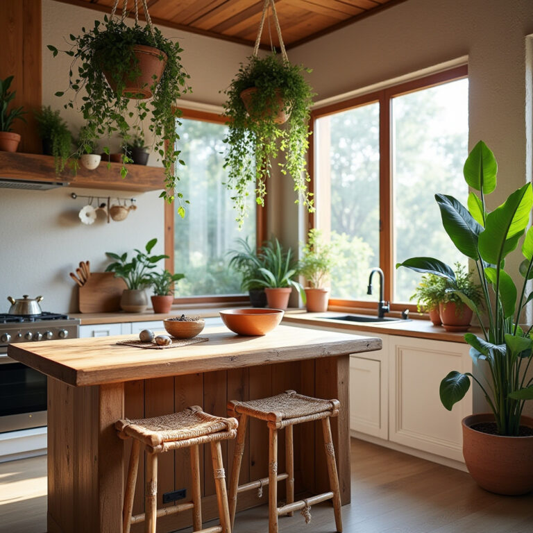 boho kitchen island ideas 1