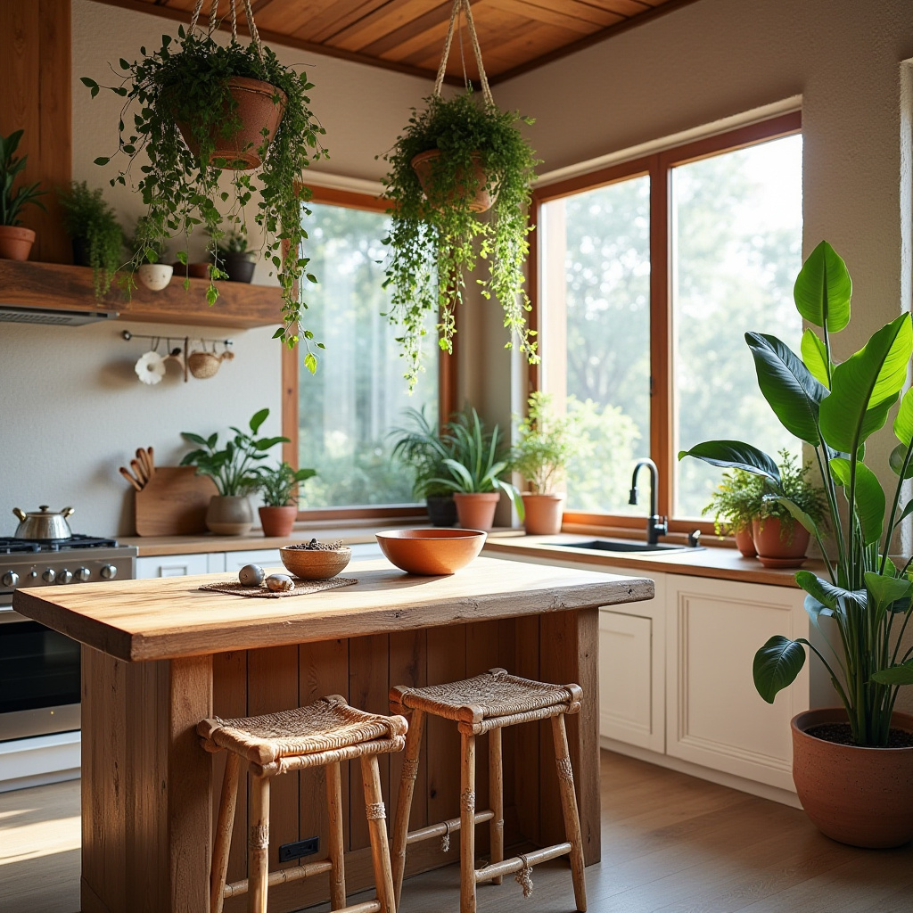 boho kitchen island ideas 1