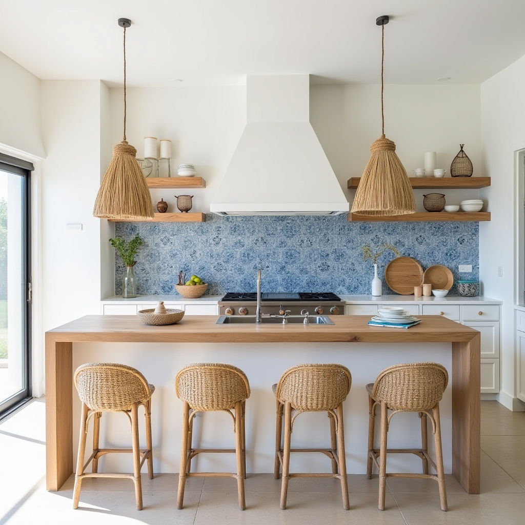 boho kitchen island ideas 19
