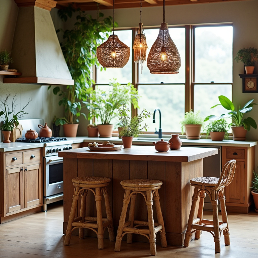 boho kitchen island ideas 2