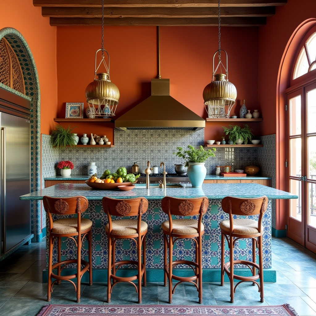 boho kitchen island ideas 23