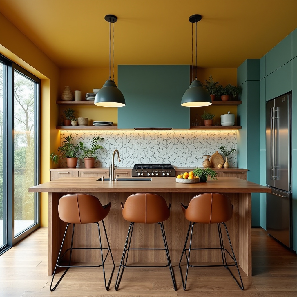 boho kitchen island ideas 26