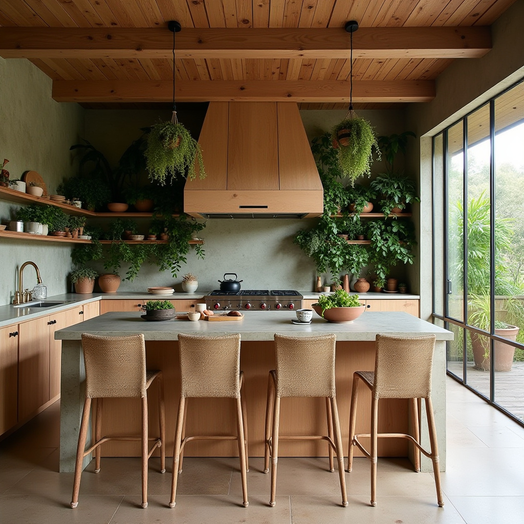 boho kitchen island ideas 27