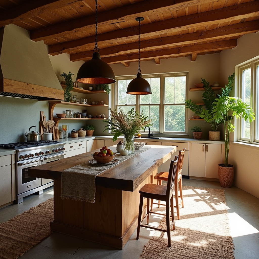 boho kitchen island ideas 3