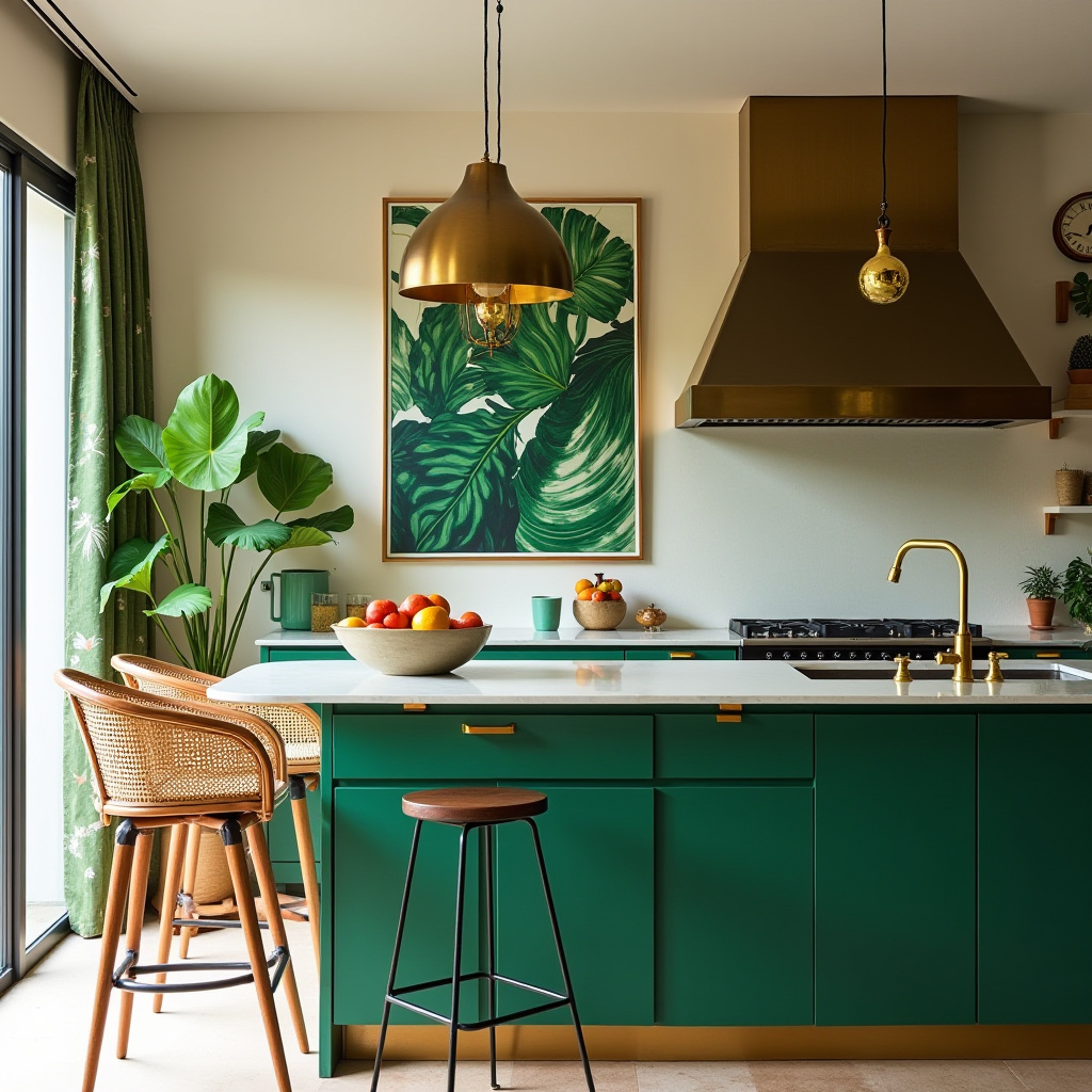 boho kitchen island ideas 31