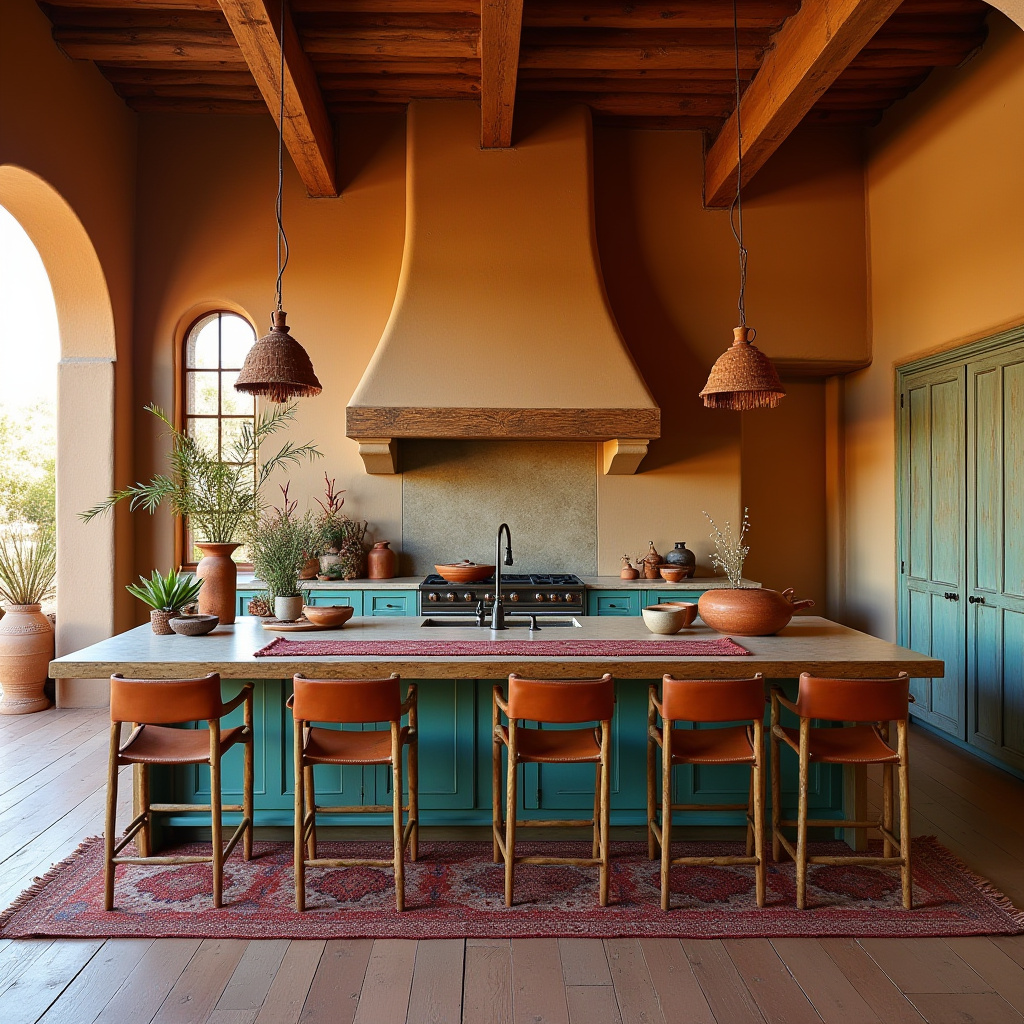 boho kitchen island ideas 35