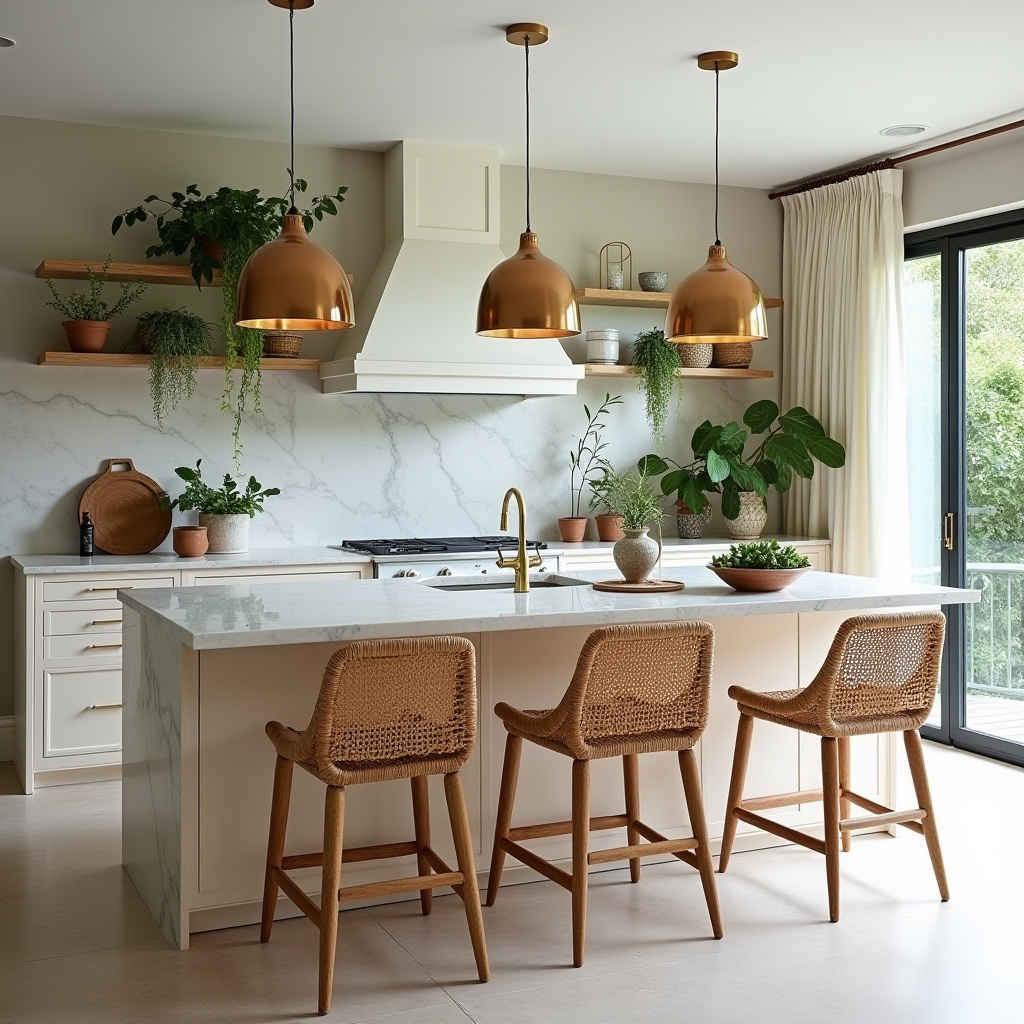 boho kitchen island ideas 5