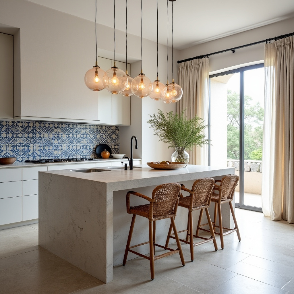 boho kitchen island lighting 11