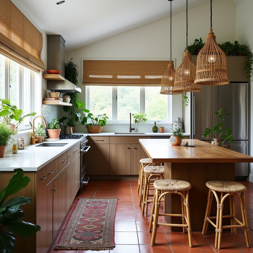 boho kitchen island lighting 2