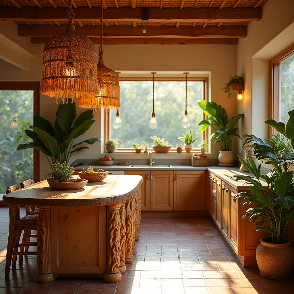 boho kitchen island lighting 6