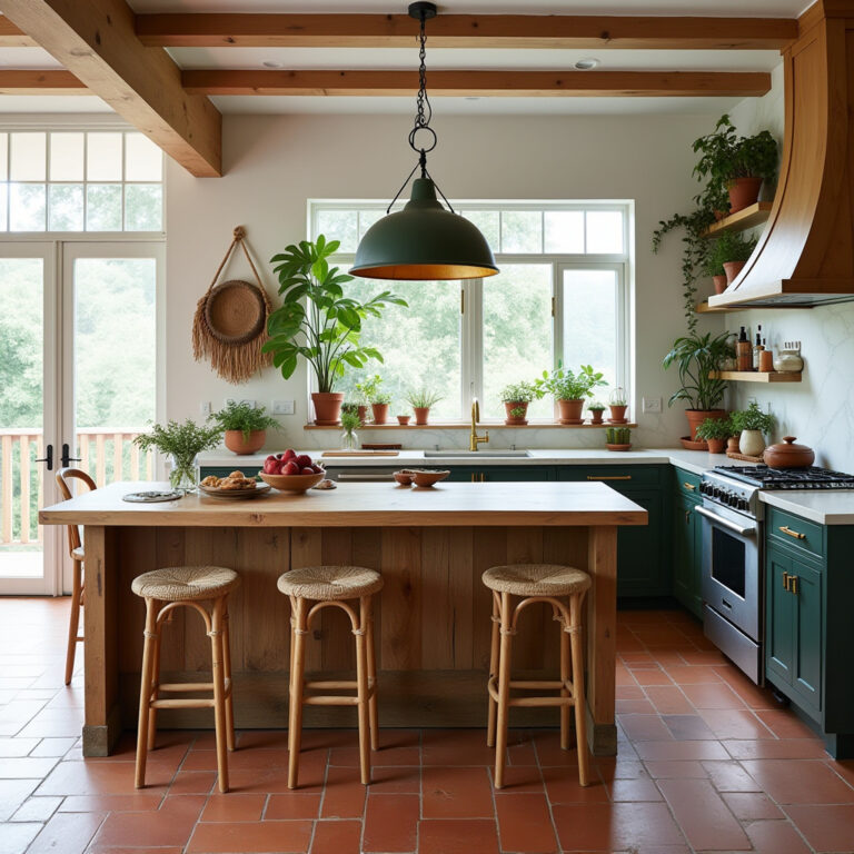 boho kitchen island pendant light 1