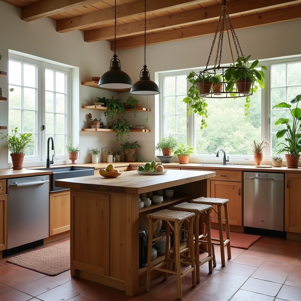 boho kitchen island pendant light 2